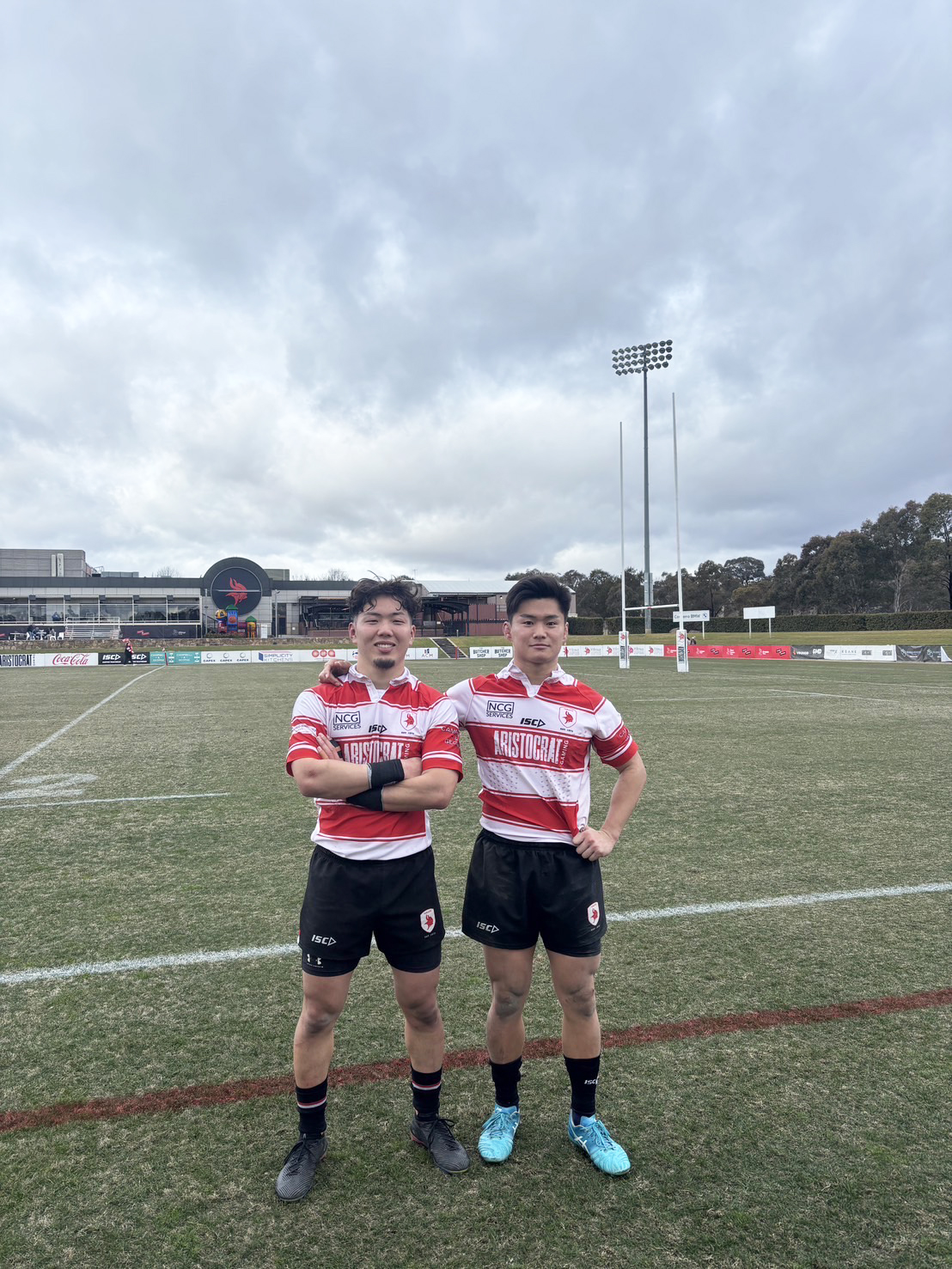 リーグ戦最後のホームゲーム後に記念撮影